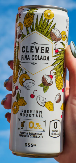Clever Mocktail Pina Colada can