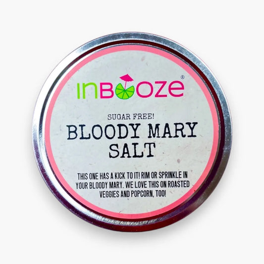 Tin of inBooze Bloody Mary salt on a white background