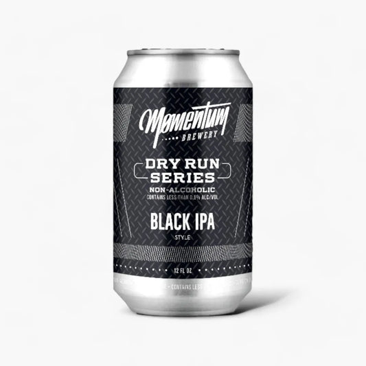Momentum Brewery non-alcoholic beer can on a white background