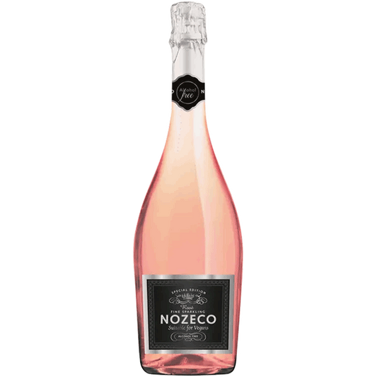 NA Rose sparkling wine bottle with 'Nozeco' label on a white background