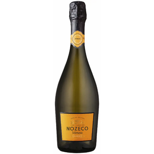 Bottle of Nozeco NA Mimosa on a white background