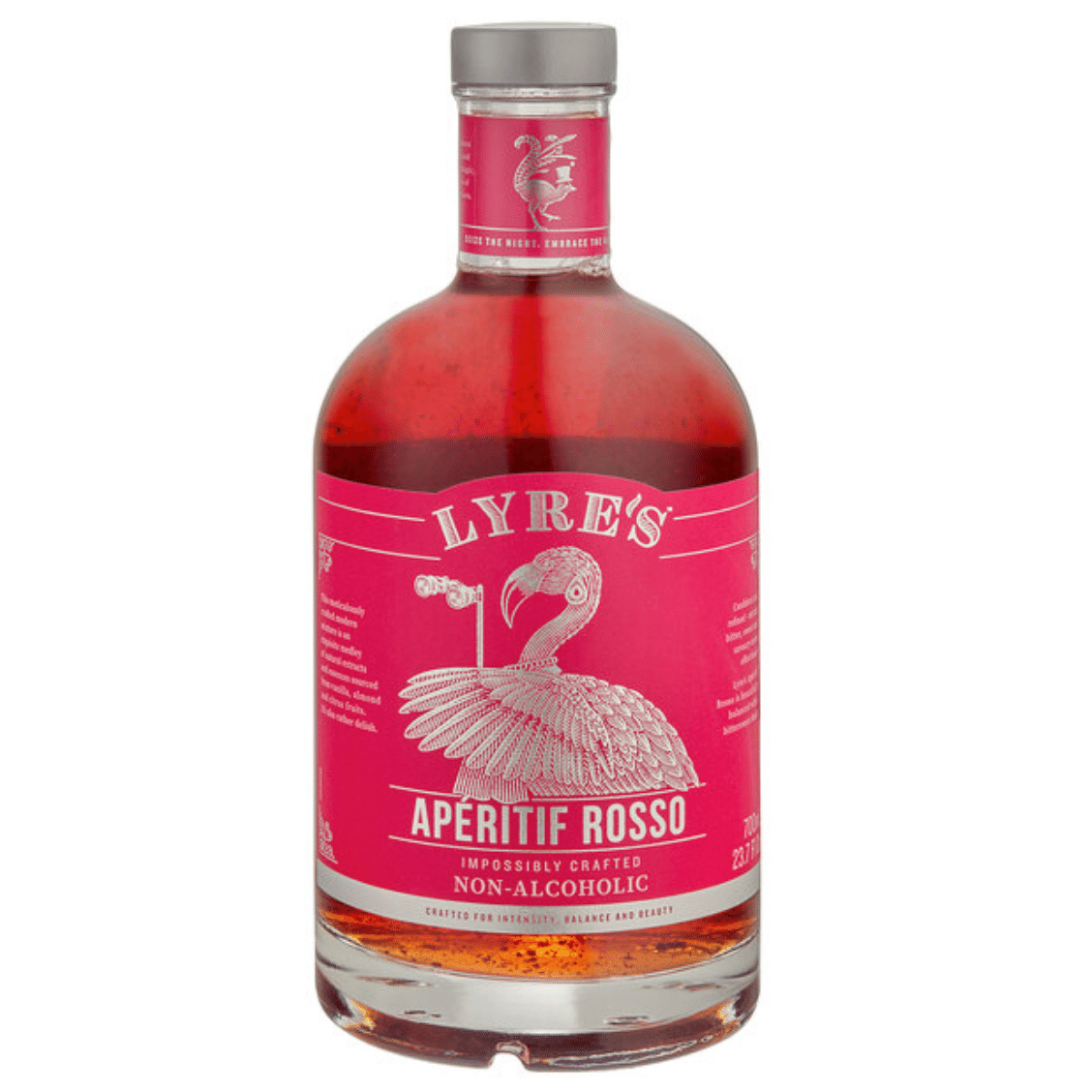 Bottle of Lyre's Aperitif Rosso on a white background